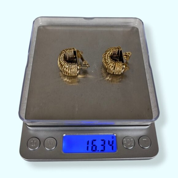 (2/$20) Vintage Wire-Wrapped Clip On Earrings - Picture 6 of 6